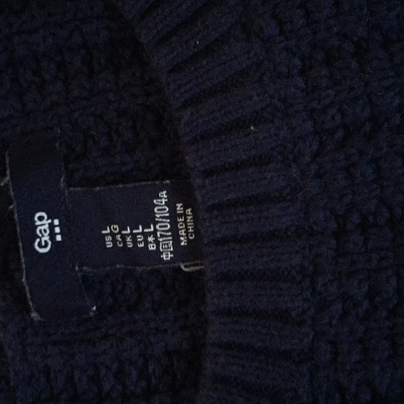 🆕 Gap Blue/white sweater Large - Picture 2 of 3